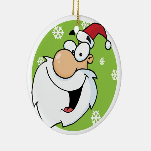 Smiley Santa Keepake Holiday Ornament (Rechts)