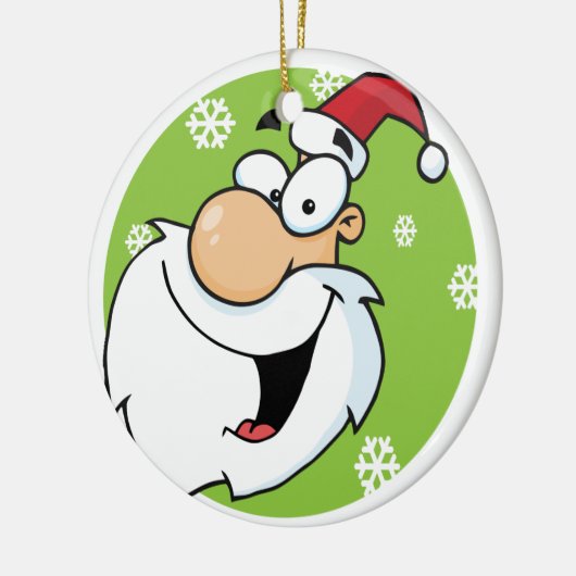 Smiley Santa Keepake Holiday Ornament (Links)