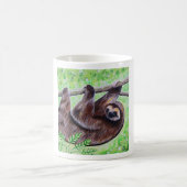 Smiley Sloth Painting Kaffeetasse (Mittel)