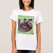 Smiley Sloth Painting T-Shirt (Vorderseite)