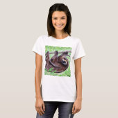 Smiley Sloth Painting T-Shirt (Vorne ganz)