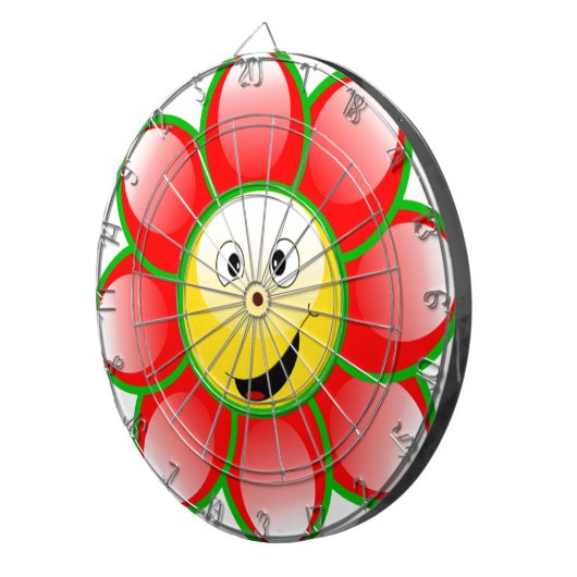 Smiley Sun Dartscheibe (Vorderseite rechts)