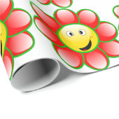 Smiley Sun Geschenkpapier (Rolleneckpunkt)