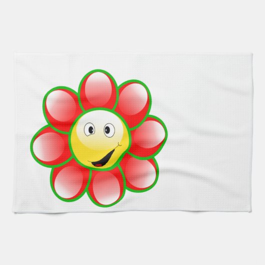 Smiley Sun Geschirrtuch (Horizontal)