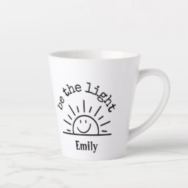 SMILEY SUNSHINE PERSONALISIERT LATTE TASSE