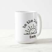 SMILEY SUNSHINE PERSONALISIERTE MUG KAFFEETASSE (VorderseiteRechts)