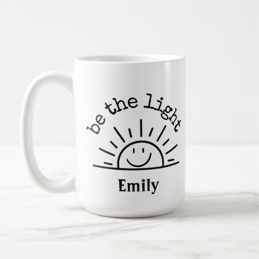 SMILEY SUNSHINE PERSONALISIERTE MUG KAFFEETASSE (Links)