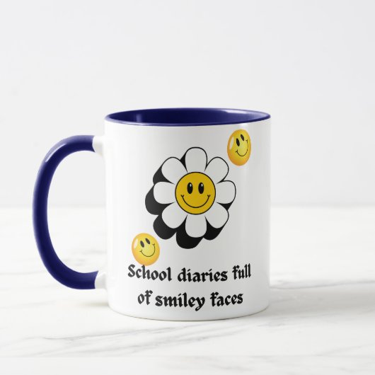 Smiley Tasse | Zurück zur Schule Vibes (Links)