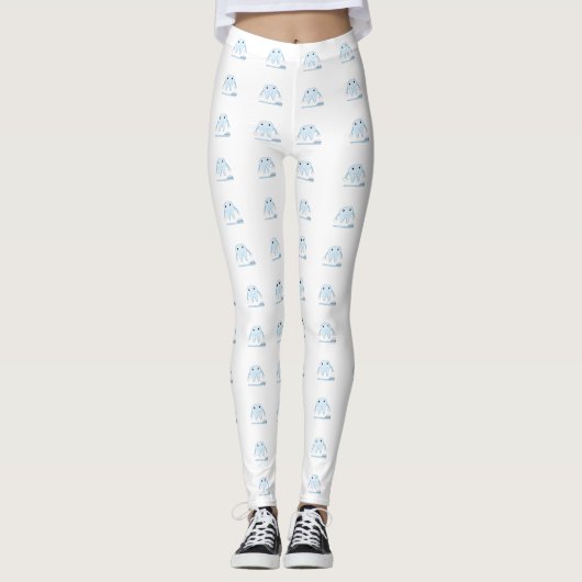 Smiley Teeth and Toothbrushes Leggings (Vorderseite)