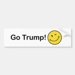 Smiley-Trumpf Autoaufkleber