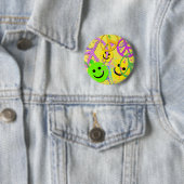 SMILEY UND FRIEDENSzeichen Button (Beispiel)