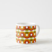 Smiley Vintage Retro Muster Nr. 02 Espressotasse (Vorderseite Rechts)