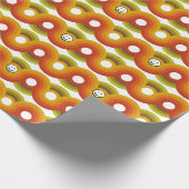 Smiley Vintage Retro Muster Nr. 02 Geschenkpapier (Ecke)