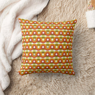 Smiley Vintage Retro Muster Nr. 02 Kissen
