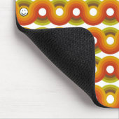 Smiley Vintage Retro Muster Nr. 02 Mousepad (Ecke)