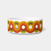 Smiley Vintage Retro Muster Nr. 02 Napf (Links)