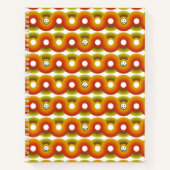 Smiley Vintage Retro Muster Nr. 02 Notizblock (Vorderseite)