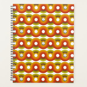 Smiley Vintage Retro Muster Nr. 02 Planer