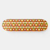 Smiley Vintage Retro Muster Nr. 02 Skateboard (Horizontal)