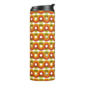 Smiley Vintage Retro Muster Nr. 02 Thermosbecher (Nach links gedreht)