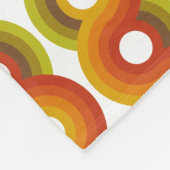 Smiley Vintage Retro Pattern No. 02 Fleecedecke (Ecke)