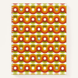 Smiley Vintage Retro Pattern No. 02 Notizblock