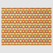 Smiley Vintage Retro Pattern No. 02 Seidenpapier (Vorderseite)