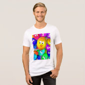 Smileys Balloons Muster-64171 Tri-Blend Shirt (Vorderseite voll)