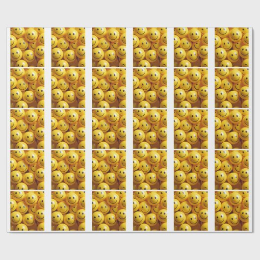 Smileys Geschenkpapier (Flach)