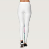 Smileys Grid Leggings - Pastel Gen Z Vibes (Rückseite)