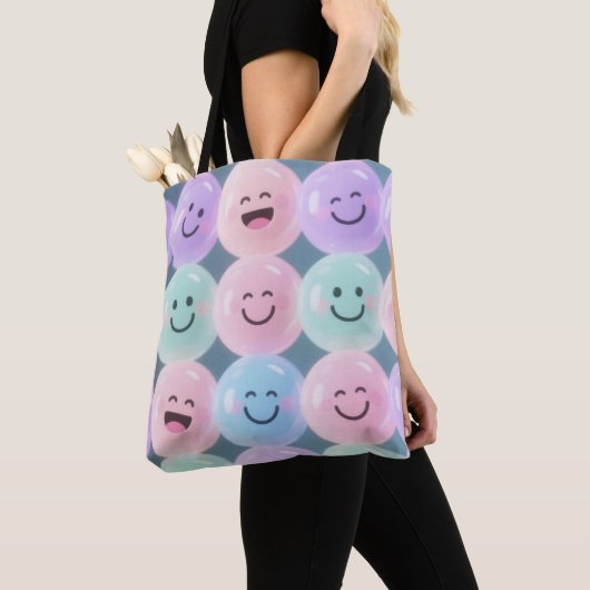 Smileys Grid - Pastel Gen Z Vibes Tasche (Von Nahem)