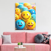 Smileys Leinwanddruck (Insitu (Wohnzimmer))