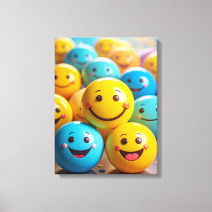 Smileys Leinwanddruck