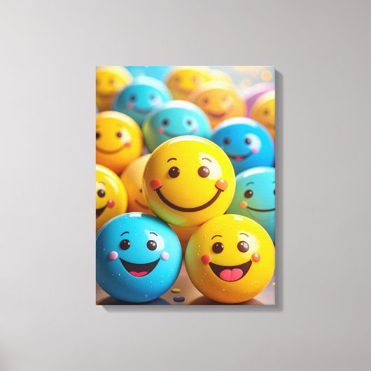Smileys Leinwanddruck (Vorderseite)