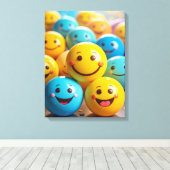 Smileys Leinwanddruck (Insitu (Holzboden))