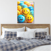 Smileys Leinwanddruck (Insitu (Schlafzimmer))
