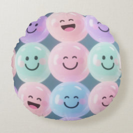Smileys Pastel Throw Kissen - Bläschengraben schne