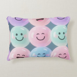 Smileys Pastel Throw Kissen - Bläschengraben schne