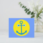 Smilie Anker Anker Postkarte (Stehend Vorderseite)