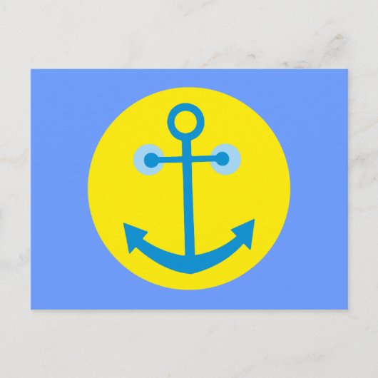Smilie Anker Anker Postkarte (Vorderseite)