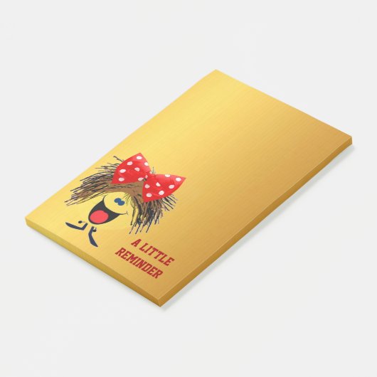 Smilie Erinnerung Post-it Klebezettel (angewinkelt)