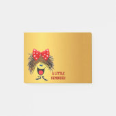 Smilie Erinnerung Post-it Klebezettel (Vorderseite)