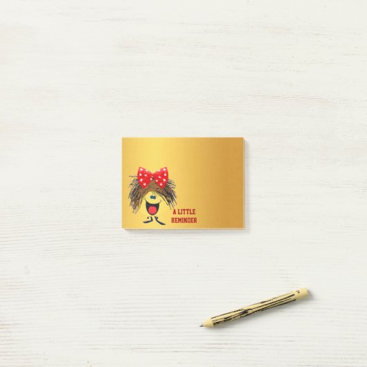 Smilie Erinnerung Post-it Klebezettel (Auf Schreibtisch)