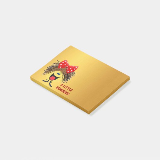 Smilie Erinnerung Post-it Klebezettel (angewinkelt)