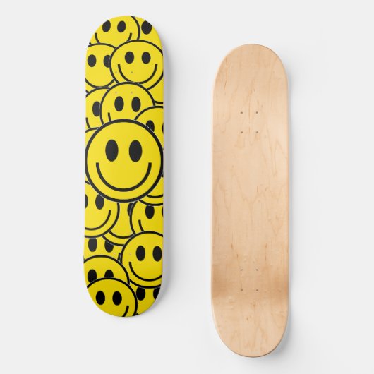 Smilie Face Cruiser Skateboard (Vorderseite)