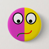 Smilie Lachen Weinen laughing crying Button (Vorderseite)
