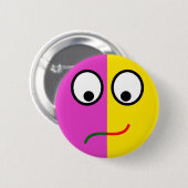 Smilie Lachen Weinen laughing crying Button (Vorne & Hinten)