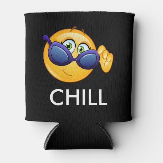 Smilie mit Sonnenbrille Can Cooler - srf Dosenkühler (Vorderseite)