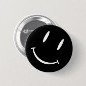 SMILIE SCHWARZ-WEISS BUTTON (Vorne & Hinten)