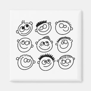 Smilie stellt gegenüber magnet